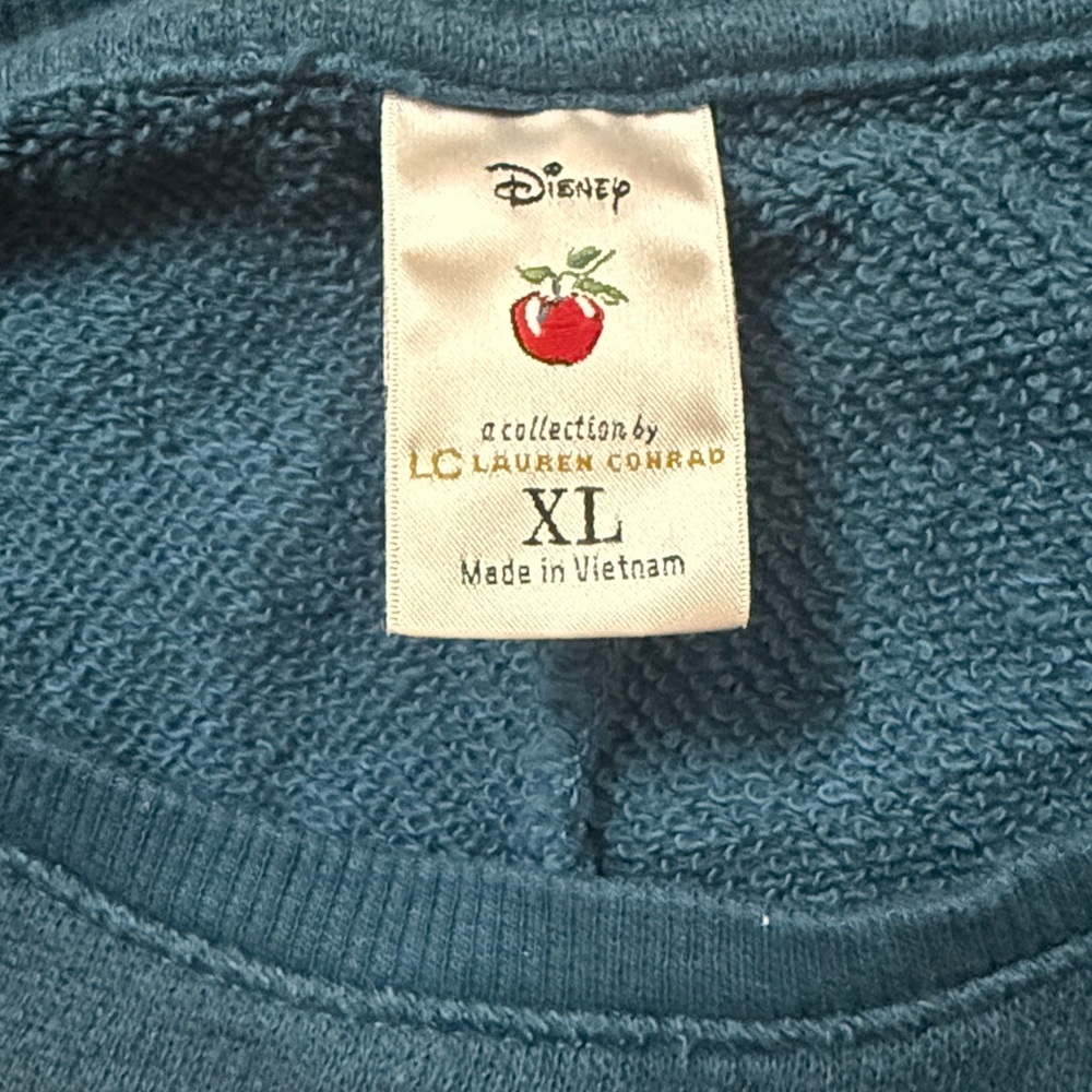 Disney by Lauren Conrad Snow White collection bird embroidered in teal XL - Picture 6 of 6